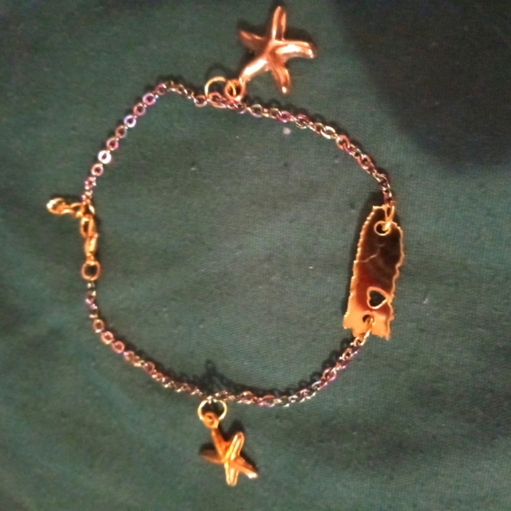 2 Puerto Rico charm bracelets / anklets